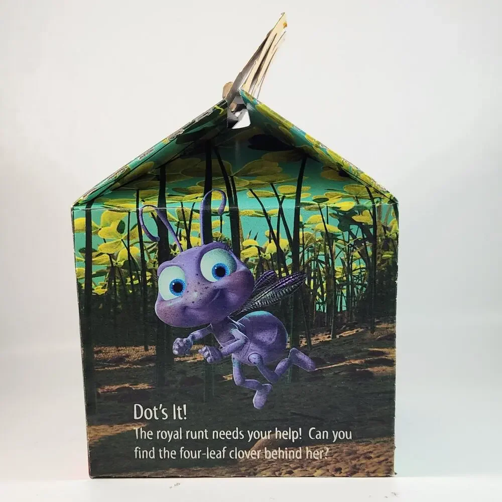 Vintage 1998 McDonald’s Happy Meal Box – Disney Pixar A Bug’s Life Movie Promo